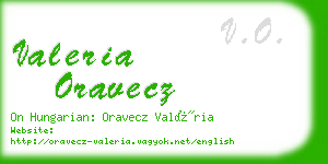 valeria oravecz business card